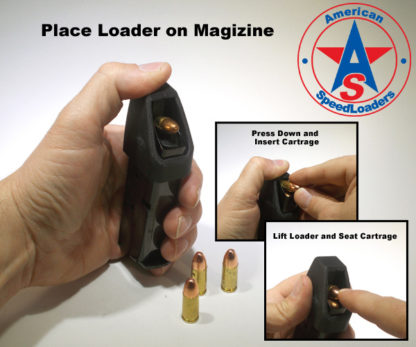 Thumb saver SCCY CPX 1 CPX 2 9mm Magazine Loader Blue Speed loader 